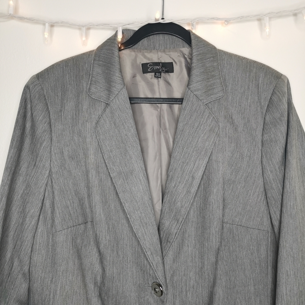 New With Tags (NWT) Emily Women’s 18W Style# 242D726 Washable Gray - Picture 2 of 15